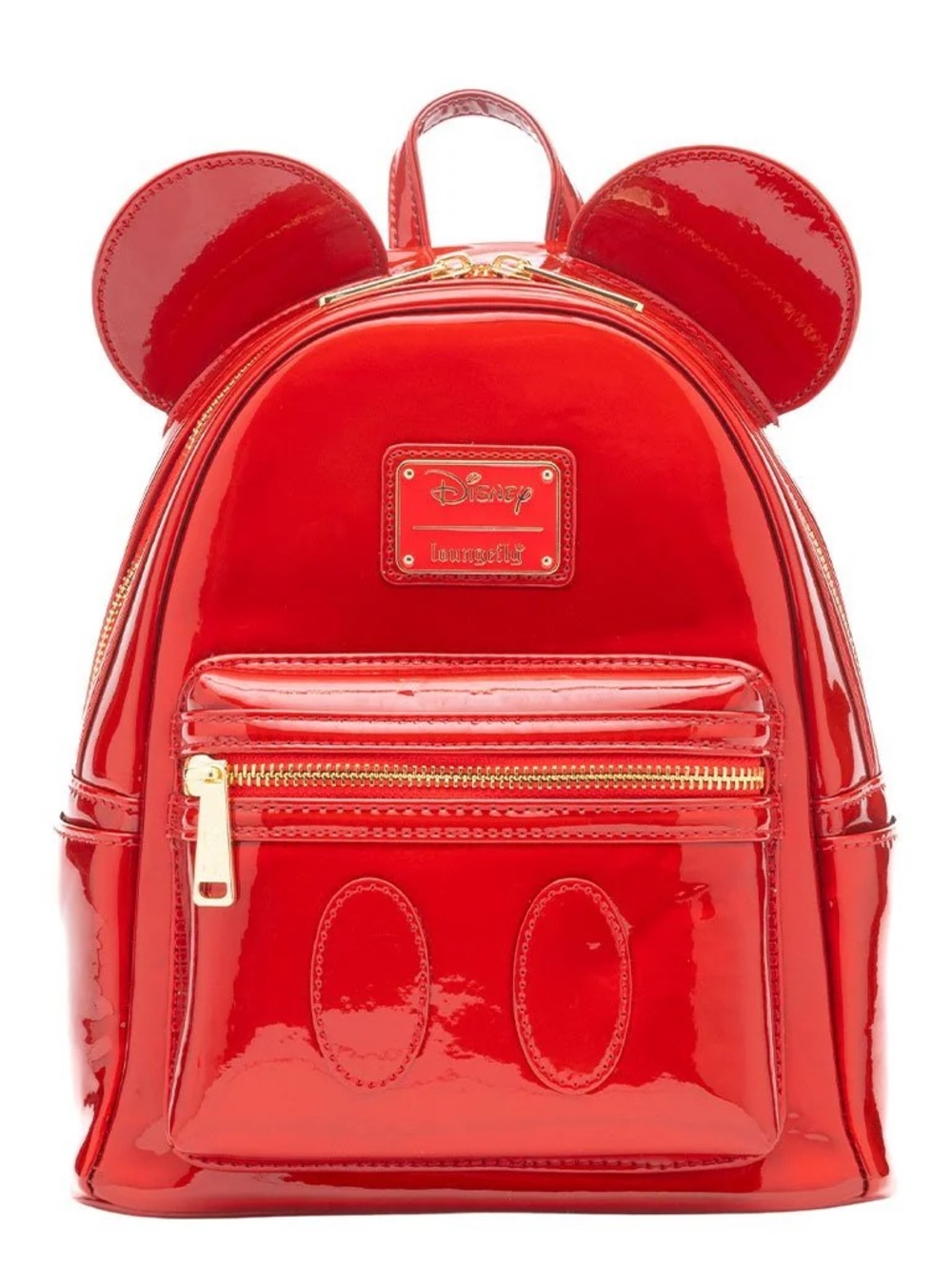NWT Loungefly Disney Mickey Mouse Holographic Series Mini Backpack: Ruby